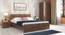 Zoey Bedroom (Bed + Bedside Table) (Walnut Finish, Queen Bed Size, Bed + 1 Bedside Table Set) by Urban Ladder - - 