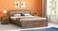 Davis Bedroom (Bed + Bedside Table) (Queen Bed Size, Classic Walnut Finish, Bed + 1 Bedside Table Set) by Urban Ladder - - 
