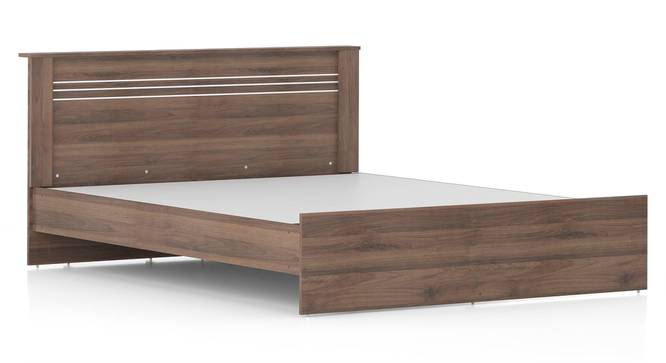 Davis Bedroom (Bed + Bedside Table) (Queen Bed Size, Classic Walnut Finish, Bed + 2 Bedside Table Set) by Urban Ladder - - 