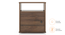 Zoey Bedroom (Bed + Bedside Table) (Walnut Finish, Queen Bed Size, Bed + 1 Bedside Table Set) by Urban Ladder - - 