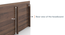 Zoey Bedroom (Bed + Bedside Table) (Walnut Finish, Queen Bed Size, Bed + 1 Bedside Table Set) by Urban Ladder - - 