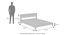 Amal Bed With Beirut Bedside Table (Mahogany Finish, Queen Bed Size, Bed + 2 Bedside Table Set) by Urban Ladder - Image 1 - 993115
