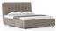 Bornholm Storage Bed With Denton Bedside Table (King Bed Size, Bed + 2 Bedside Table Set, Shitake Beige Finish) by Urban Ladder - Front View Design 1 - 993155