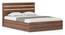 Rodrigues Storage Bed With Rodrigues Bedside Table (Queen Bed Size, Brown Finish, Bed + 2 Bedside Table Set) by Urban Ladder - Front View Design 1 - 993739
