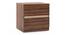 Rodrigues Storage Bed With Rodrigues Bedside Table (Queen Bed Size, Brown Finish, Bed + 2 Bedside Table Set) by Urban Ladder - Rear View Design 1 - 993743