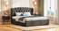 Homebrook Storage Bed with Denton Bedside Table (King Bed Size, Bed + 2 Bedside Table Set, Urban Grey Finish) by Urban Ladder - - 