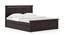 Fidora Storage Bed with Fidora Bedside Table (Mahogany Finish, Queen Bed Size, Bed + 1 Bedside Table Set) by Urban Ladder - - 