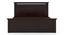 Fidora Storage Bed with Fidora Bedside Table (Mahogany Finish, Queen Bed Size, Bed + 1 Bedside Table Set) by Urban Ladder - - 