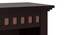 Fidora Storage Bed with Fidora Bedside Table (Mahogany Finish, Queen Bed Size, Bed + 1 Bedside Table Set) by Urban Ladder - - 