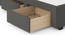 Homebrook Storage Bed with Denton Bedside Table (King Bed Size, Bed + 2 Bedside Table Set, Urban Grey Finish) by Urban Ladder - - 