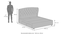 Homebrook Storage Bed with Denton Bedside Table (King Bed Size, Bed + 2 Bedside Table Set, Urban Grey Finish) by Urban Ladder - - 
