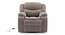 Atticus single seater Motorized swivel rock recliner Premium Chenille Fabric (One Seater, Shitake Beige, Motorized Mechanism) by Urban Ladder - - 994126