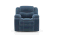Atticus single seater Motorized swivel rock recliner Premium Chenille Fabric (One Seater, Baltic Blue, Motorized Mechanism) by Urban Ladder - - 
