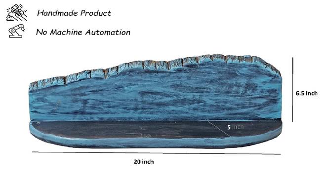 mika  Wall Shelves (Blue) by Urban Ladder - Dimension - 