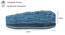 mika  Wall Shelves (Blue) by Urban Ladder - Dimension - 