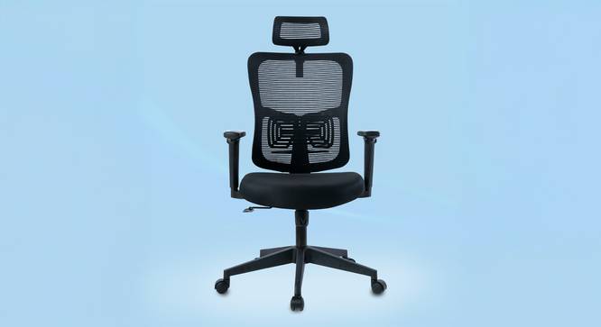 Ignis Black Ergonomic Study Chair (Black) by Urban Ladder - - 