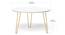 Mayrite Oval Engineered Wood Coffee Table in White Finish (Matte Finish) by Urban Ladder - Dimension - 994240