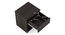 Zoey Storage Bed With Zoey Bedside Table (Queen Bed Size, With Drawer Configuration, Dark Wenge Finish, Bed + 1 Bedside Table Set) by Urban Ladder - Dimension - 995217
