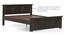 Alexandra Bed Without Storage (Queen Bed Size, American Walnut Finish) by Urban Ladder - - 995305