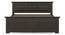 Alexandra Bed Without Storage (Queen Bed Size, American Walnut Finish) by Urban Ladder - - 995307