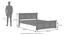 Alexandra Bed Without Storage (Queen Bed Size, American Walnut Finish) by Urban Ladder - - 995308