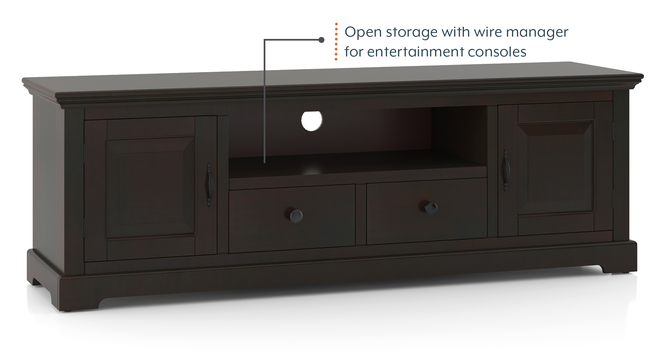 Alexandra Tv Cabinet Finish Mahogany (American Walnut Finish, 60 Inch Size) by Urban Ladder - - 995334