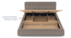 Stanhope Upholestry hydraulic King size bed in Shitake beige Premium Chenille (King Bed Size, Hydraulic Storage Type, Shitake Beige Finish) by Urban Ladder - - 995432