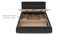 Stanhope Upholestry hydraulic King size bed in Shitake beige Premium Chenille (Queen Bed Size, Hydraulic Storage Type, Urban Grey Finish) by Urban Ladder - - 995435