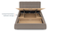 Stanhope Upholestry hydraulic King size bed in Shitake beige Premium Chenille (Queen Bed Size, Hydraulic Storage Type, Shitake Beige Finish) by Urban Ladder - - 995437