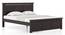 Fidora Non Storage Bed With Fidora Bed Side and End Table (Mahogany Finish, King Bed Size, Bed + 2 Bedside Table Set) by Urban Ladder - - 
