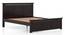 Fidora Non Storage Bed With Fidora Bed Side and End Table (Mahogany Finish, King Bed Size, Bed + 2 Bedside Table Set) by Urban Ladder - - 