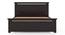 Fidora Non Storage Bed With Fidora Bed Side and End Table (Mahogany Finish, King Bed Size, Bed + 2 Bedside Table Set) by Urban Ladder - - 