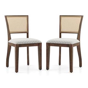 Reed Solid Wood Dining Chair set of 2 in Danish Walnut Finish-image-31