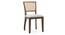 Reed Cane Chair Set of 2 (Grey Floral, Danish Walnut Finish) by Urban Ladder - - 995635