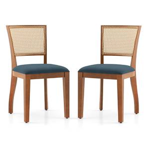 Reed Solid Wood Dining Chair set of 2 in Amber Walnut Finish-image-9