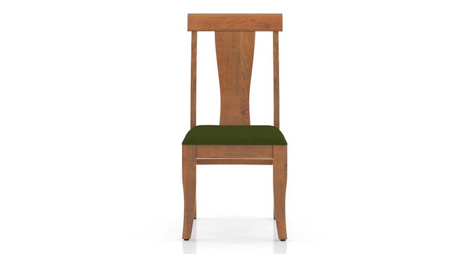 Fabio Solid Wood Dining Chair - Set of 2 (Set Of 2 Set, Amber Walnut Finish, Matty Olive) by Urban Ladder - - 