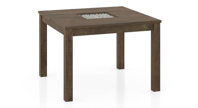 Brighton 4 Seater Square Dining Table (Four Seater, Danish Walnut Finish) by Urban Ladder - - 995695