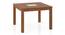 Brighton 4 Seater Square Dining Table (Four Seater, Amber Walnut Finish) by Urban Ladder - - 995701