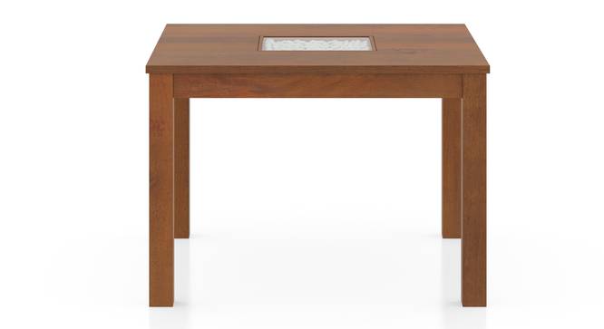 Brighton 4 Seater Square Dining Table (Four Seater, Amber Walnut Finish) by Urban Ladder - - 995702