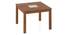 Brighton 4 Seater Square Dining Table (Four Seater, Amber Walnut Finish) by Urban Ladder - - 995703
