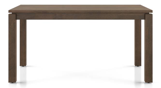 Atlas Solid Wood 6 Seater Compact Dining Table (Six Seater, Danish Walnut Finish) by Urban Ladder - - 995747