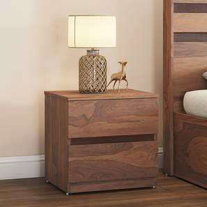 Bed Table Design Rodrigues Engineered Wood Bedside Table in Sheesham Finish