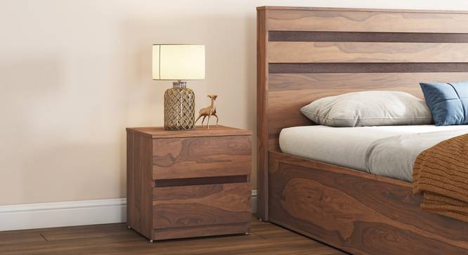 Rodrigues Bedside Table Sheesham Finish (Brown Finish) by Urban Ladder - Close View - 995776