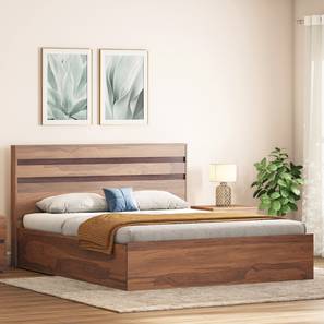Queen Beds With Storage Design Rodrigues Engineered Wood Queen Size Box Storage Platform Bed in Sheesham Finish