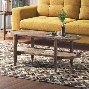 Coffee Table Design Tora Oval Solid Wood Coffee Table in Danish Walnut