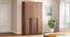 Rodrigues 3 Door Wardrobe in Sheesham Paper Finish (Three Door, Sheesham Finish) by Urban Ladder - - 995788