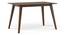 Lawson 4 Seater Dining Table (Finish : walnut) with set of 4 Persica Dining chairs (Walnut Finish, Beige, 4 No of Chairs, 4 Table Seating Capacity) by Urban Ladder - - 