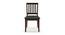 Matteo 4 Seater Dining Table Finish - Dark Walnut with set of 4 Diner Dining Chairs (Grey, Dark Walnut Finish, 4 No of Chairs, 4 Table Seating Capacity) by Urban Ladder - - 