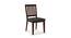 Matteo 4 Seater Dining Table Finish - Dark Walnut with set of 4 Diner Dining Chairs (Grey, Dark Walnut Finish, 4 No of Chairs, 4 Table Seating Capacity) by Urban Ladder - - 
