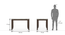 Matteo 4 Seater Dining Table Finish - Dark Walnut with set of 4 Diner Dining Chairs (Grey, Dark Walnut Finish, 4 No of Chairs, 4 Table Seating Capacity) by Urban Ladder - Dimension - 996069